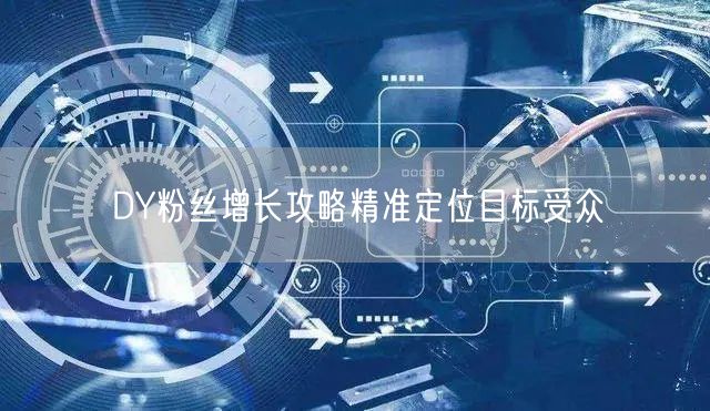 DY粉丝增长攻略精准定位目标受众
